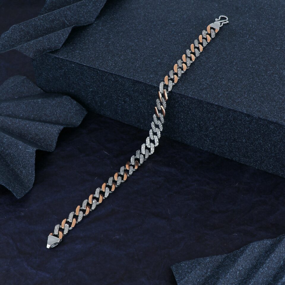 TWIN TONE SPARK CHAIN BRACELET